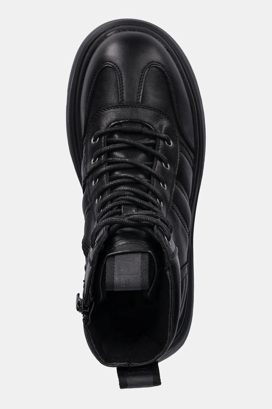 Μποτάκια εργασίας Buffalo Dione Lace Up Mid μαύρο 1622607