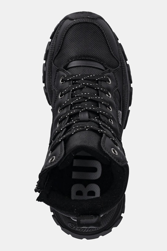 Buffalo botki Lola Lace Up Com Hi czarny 1631066