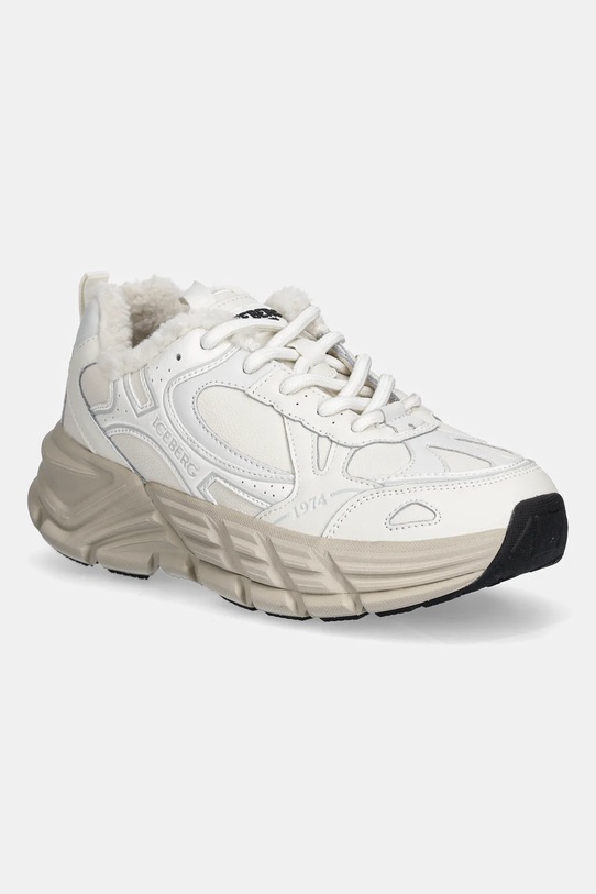 Iceberg sneakersy ICB-One imitacja skóry licowej beżowy ID21370U
