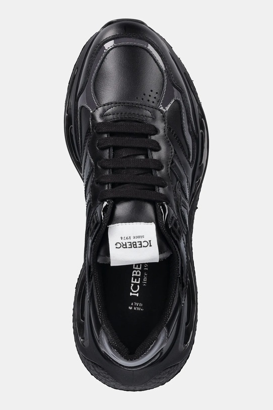 Iceberg sneakersy skórzane Space czarny ID231802