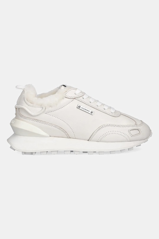 Iceberg sneakersy skórzane Loop ID232005 beżowy AW25