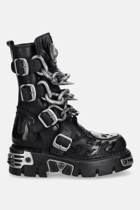 New Rock workery skórzane M.727.S5 czarny AW25