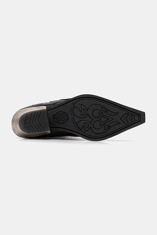 Шкіряні черевики New Rock Nomada Y Firence Negro, West Negro-Acero T.Acero M.7921.S1 чорний