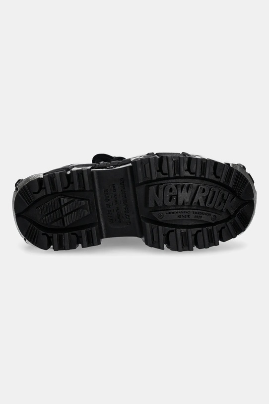 New Rock sneakersy skórzane Crust Negro, Tank Casco Negro Power M.WALL106.S10 czarny
