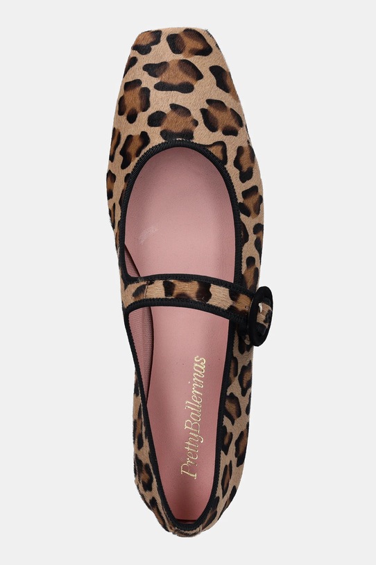 Δερμάτινες μπαλαρίνες Pretty Ballerinas Camille μπεζ 52655.001.9301
