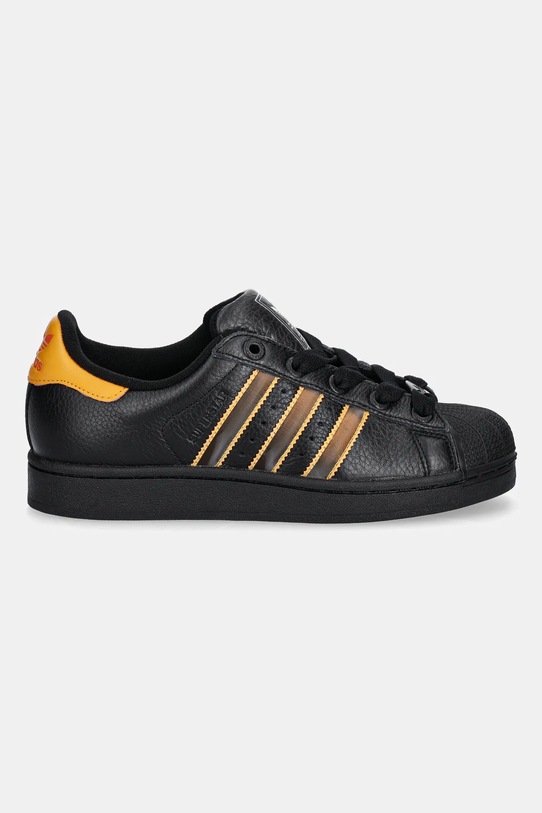 Кожени маратонки adidas Originals Superstar II JQ6469 черен AW25