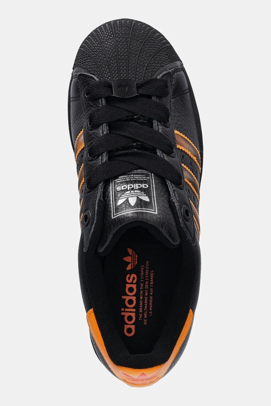 Кожени маратонки adidas Originals Superstar II черен JQ6469