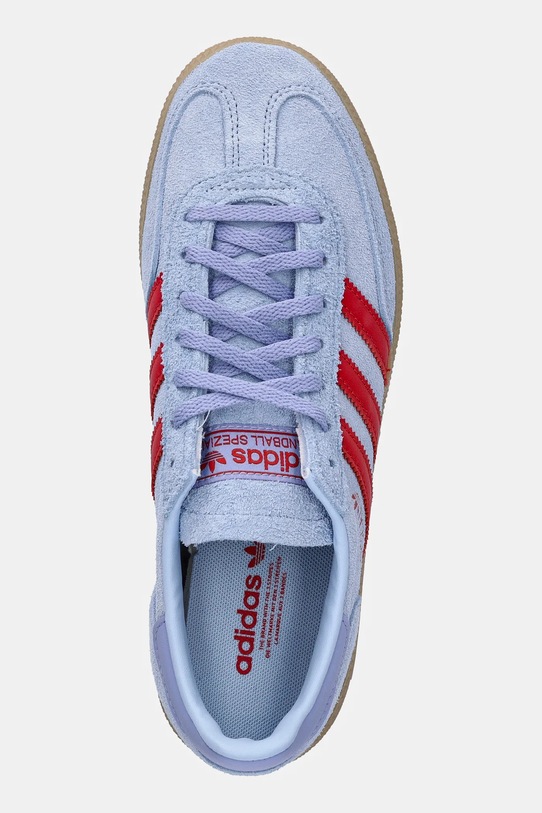 Замшеві кросівки adidas Originals Handball Spezial блакитний JR3639