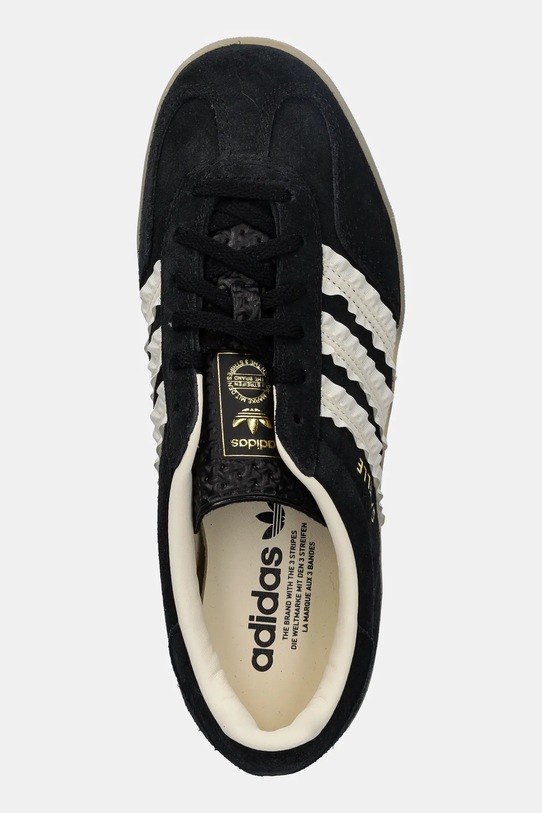 Замшеві кросівки adidas Originals Gazelle Indoor чорний JS1412