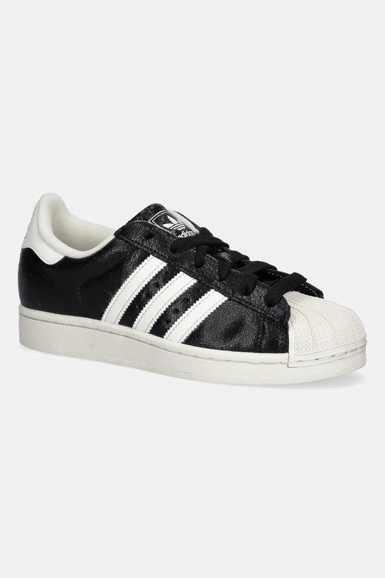 Kožené tenisky adidas Originals Superstar II iný čierna JS4014
