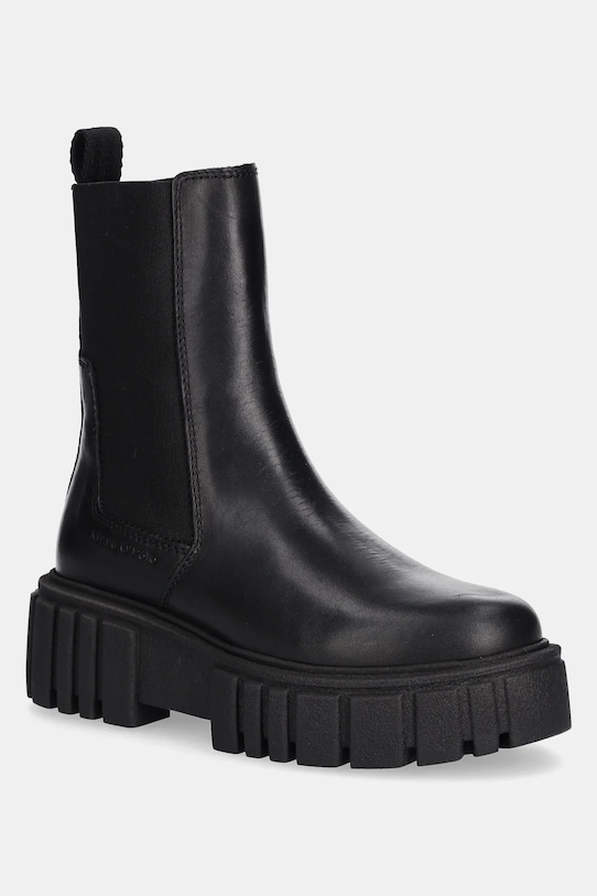 Marc O'Polo sztyblety skórzane Christel płaski czarny 50917345001100