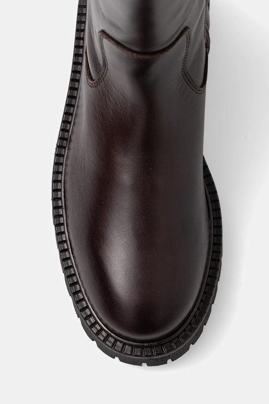 Marc O'Polo kozaki skórzane Phia brązowy 50818098001100