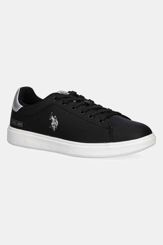 Superge U.S. Polo Assn. FRANCY001 Imitacija zrnatega usnja črna FRANCY001W.EY1