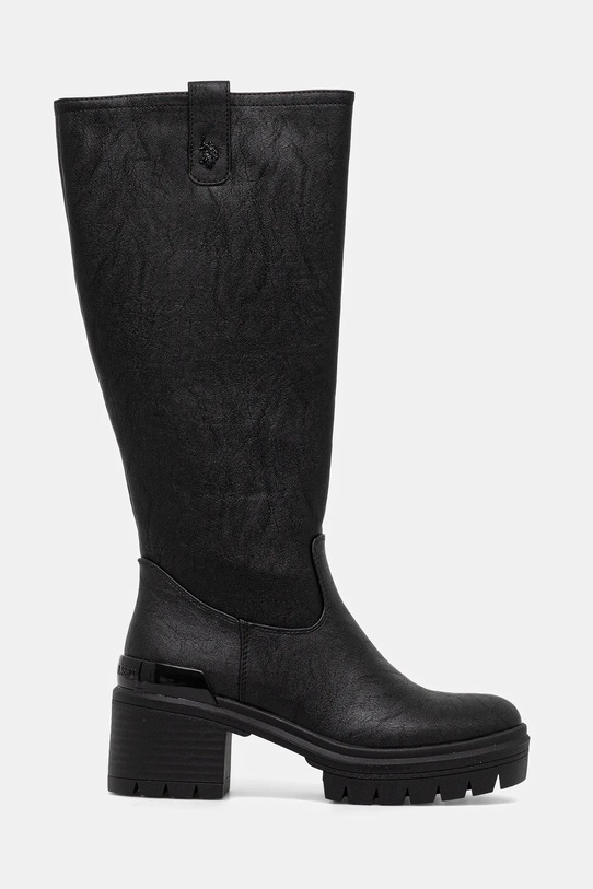 U.S. Polo Assn. stivali in pelle HALEY011 HALEY011W.EY1 nero AW25