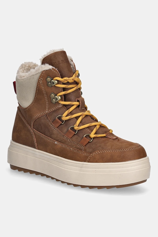 Nízké kozačky U.S. Polo Assn. ICY007 plochý hnědá ICY007W.EUH1