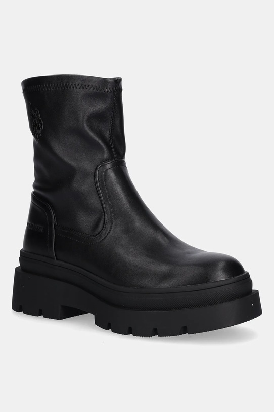 U.S. Polo Assn. botki SHONA002 imitacja skóry licowej czarny SHONA002W.EY1
