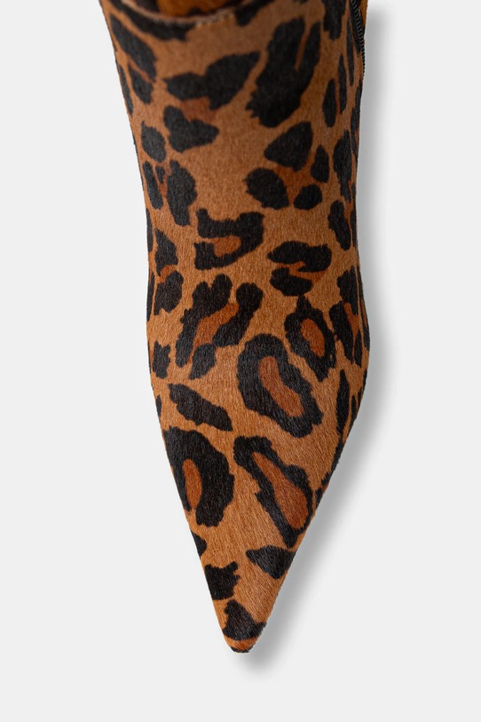 Δερμάτινες μπότες Guess GRESSAY καφέ FLFGSS.LEA11.LEOPA