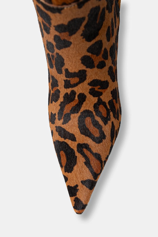 Δερμάτινες μπότες Guess GRESSAY καφέ FLFGSS.LEA11.LEOPA