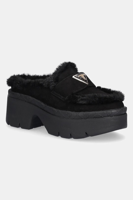 Παντόφλες Guess BRIDEEN μαύρο FLFBRI.ESU06.BLACK