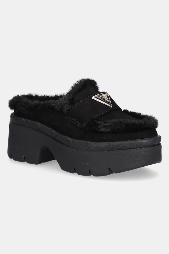 Παντόφλες Guess BRIDEEN μαύρο FLFBRI.ESU06.BLACK