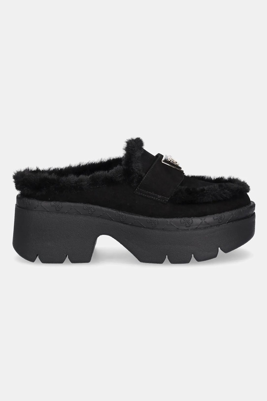 Παντόφλες Guess BRIDEEN FLFBRI.ESU06.BLACK μαύρο AW25