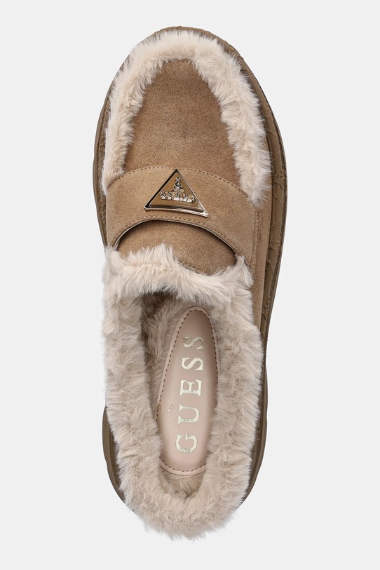 Παντόφλες Guess BRIDEEN μπεζ FLFBRI.ESU06.NATU