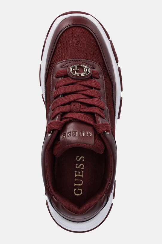 Guess sneakersy BERRETT2 bordowy FLFBRT.ELE12.WINE
