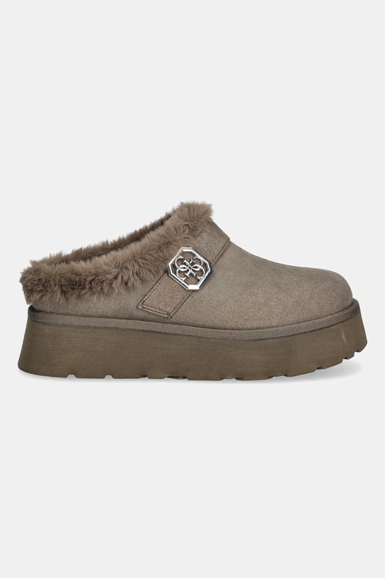 Guess kapcie DOLMANA2 FLFDOC.ESU06.GREEN zielony NC25