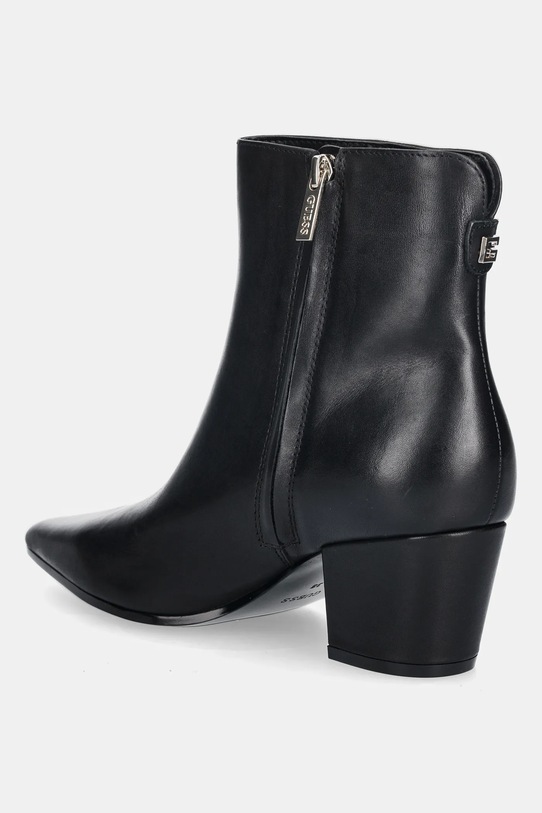 Obuwie Guess botki skórzane HALISA FLFHAL.LEA10.BLACK czarny