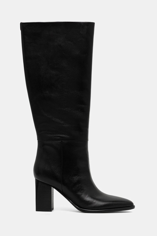 Guess kozaki skórzane PERINNA FLFPER.LEA11.BLACK czarny AW25