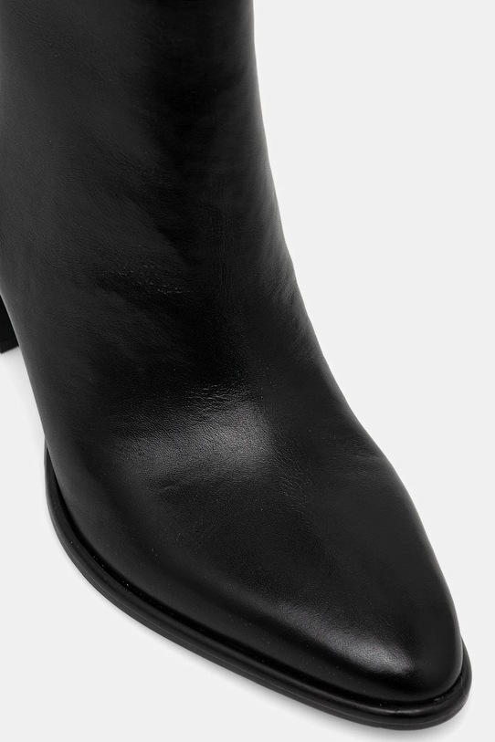 Guess kozaki skórzane PERINNA czarny FLFPER.LEA11.BLACK