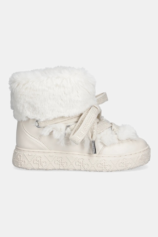 Sněhule Guess UNESSA FLFUEK.FUR10.IVORY bílá NC25