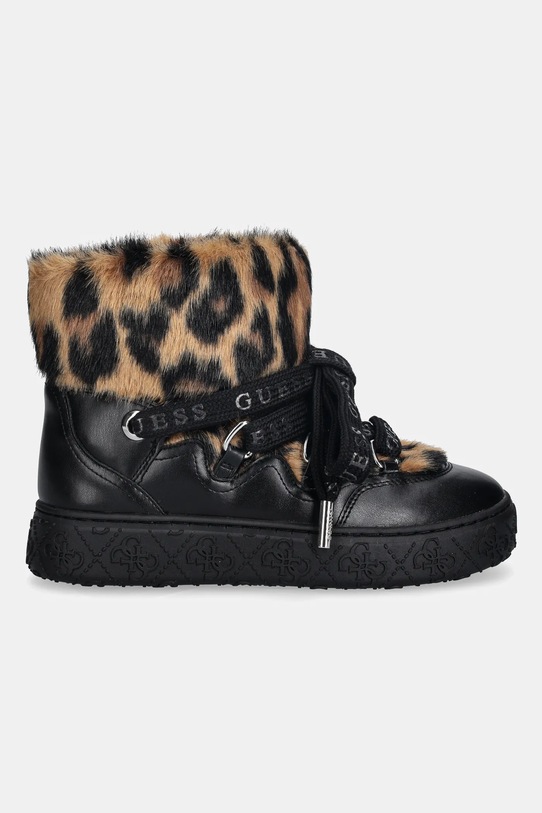Guess śniegowce UNESSA FLFUEK.FUR10.LEOPA czarny NC25