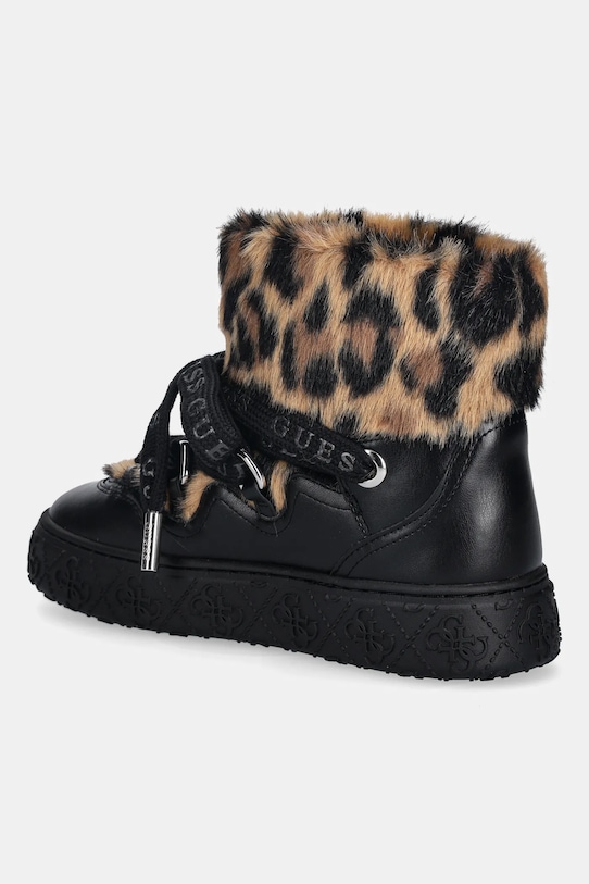 Obuwie Guess śniegowce UNESSA FLFUEK.FUR10.LEOPA czarny