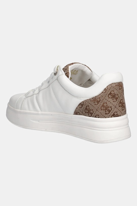 Boty Kožené tenisky Guess WELLI FLFWLL.FAL12.BEIBR bílá