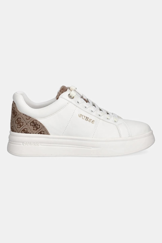 Guess sneakers din piele WELLI FLFWLL.FAL12.BEIBR bej AW25