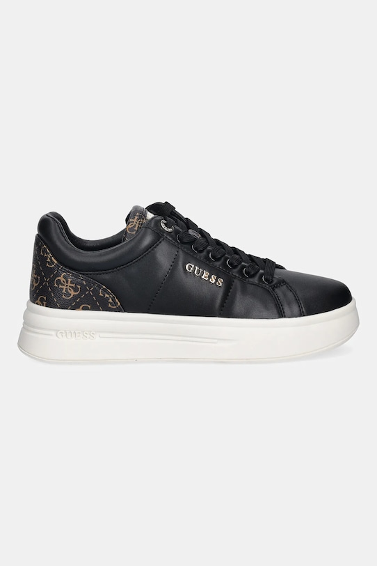 Guess sneakersy WELLI FLFWLL.PEL12.BLKBR czarny AW25