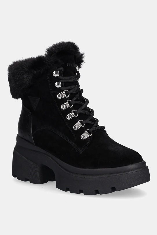 Μποτάκια Guess YARELI συνθετικό μαύρο FLFYRL.SUE10.BLACK