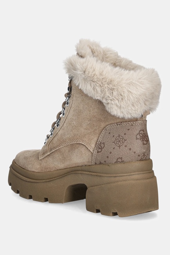 Παπούτσια Workers σουέτ Guess YARELI FLFYRL.SUE10.NATU μπεζ