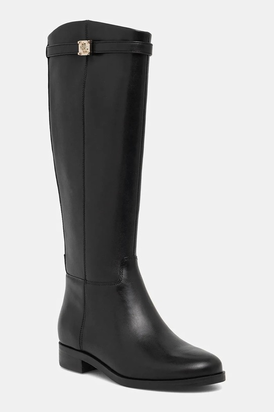 Шкіряні чоботи Guess ZORO без утеплення чорний FLFZOR.LEA11.BLACK