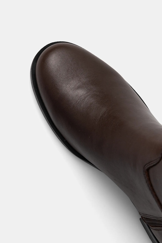 Шкіряні чоботи Guess ZORO коричневий FLFZOR.LEA11.BROWN