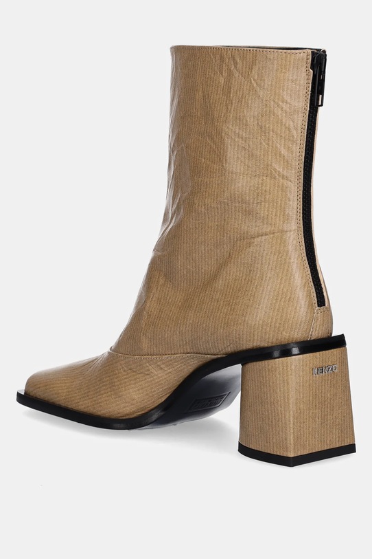 Obuwie Kenzo botki skórzane Kimi Ankle Boots FF62BT120L06.87 beżowy