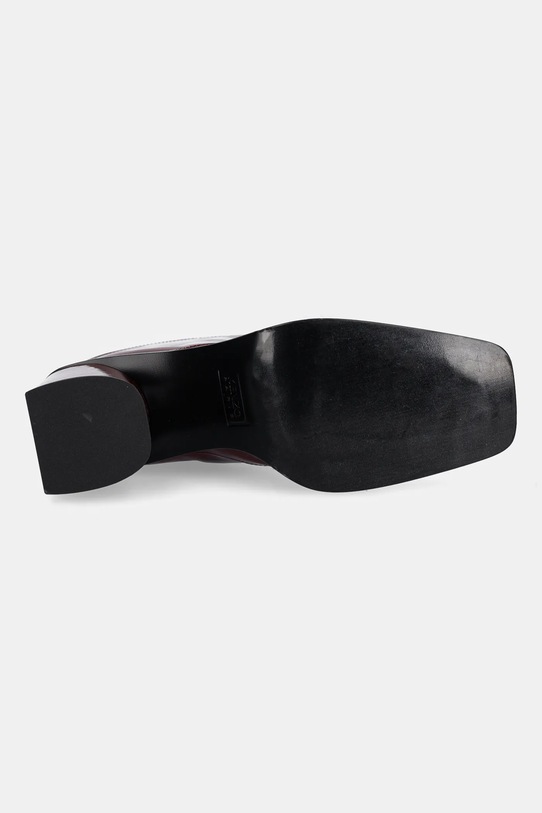 Kenzo botki skórzane Kimi Ankle Boots FF62BT120L69.22 bordowy