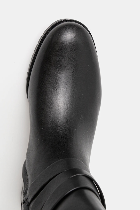 Lauren Ralph Lauren kozaki skórzane Collins Tll czarny 802967771001.001