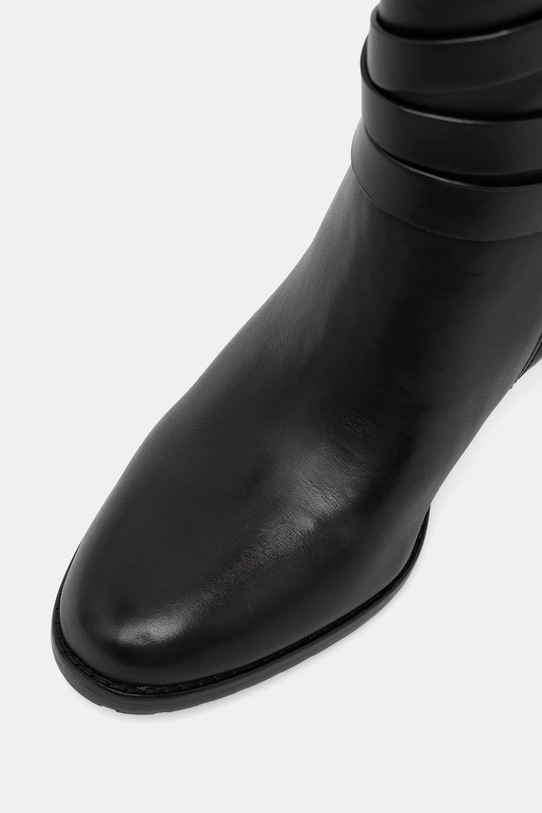 Lauren Ralph Lauren kozaki skórzane Cllns Tl Hl czarny 802967777001.001