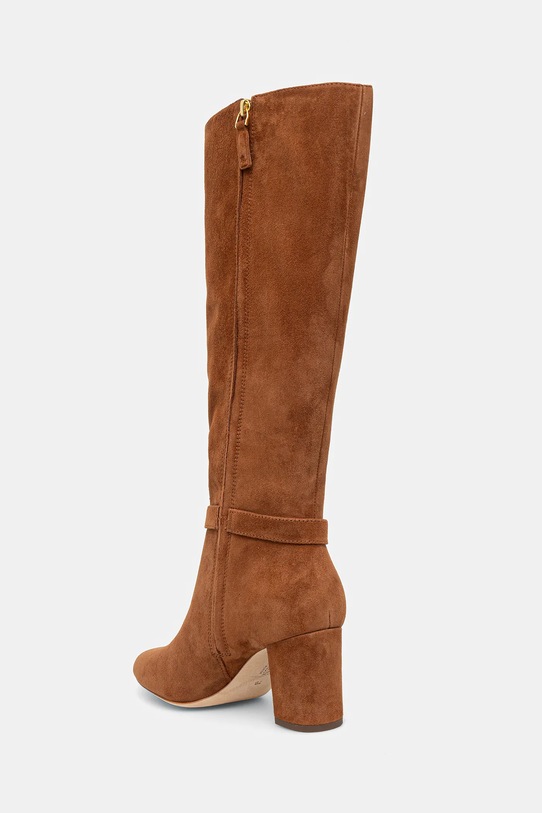 Obuwie Lauren Ralph Lauren kozaki zamszowe Kellie Tl Hl 802967843002.200 brązowy