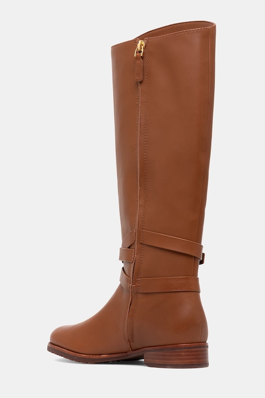 Obuwie Lauren Ralph Lauren kozaki skórzane Collins Tll 802974384001.200 brązowy