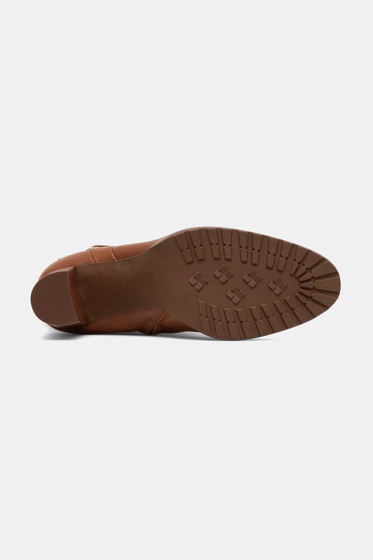 Lauren Ralph Lauren kozaki skórzane Cllns Tl Hl 802974386001.200 brązowy