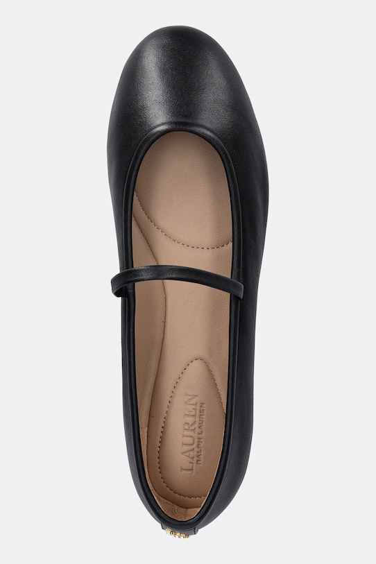 Lauren Ralph Lauren baleriny skórzane Jayna Mj czarny 802977874001.001