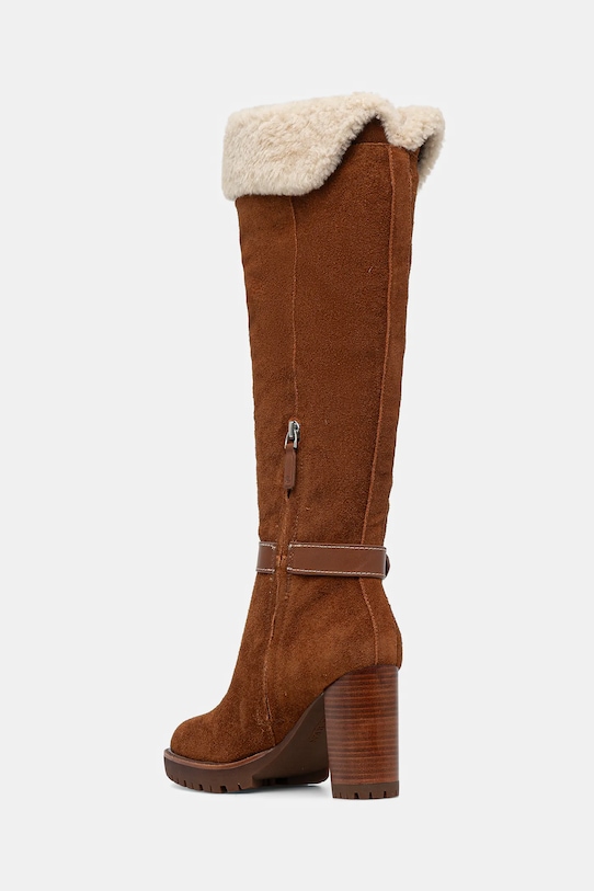 Обувки Велурени ботуши Lauren Ralph Lauren Tasha Tl Hl 802977893002.200 кафяв